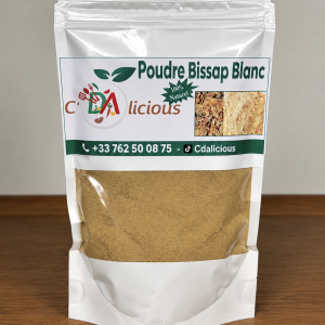 Poudre de bissap blanc (hibiscus) – 250 g